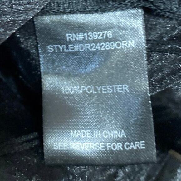 DR2 Women's Black Striped Long Sleeve Button Down Sheer Tunic Blouse Shirt Top M - Picture 5 of 5